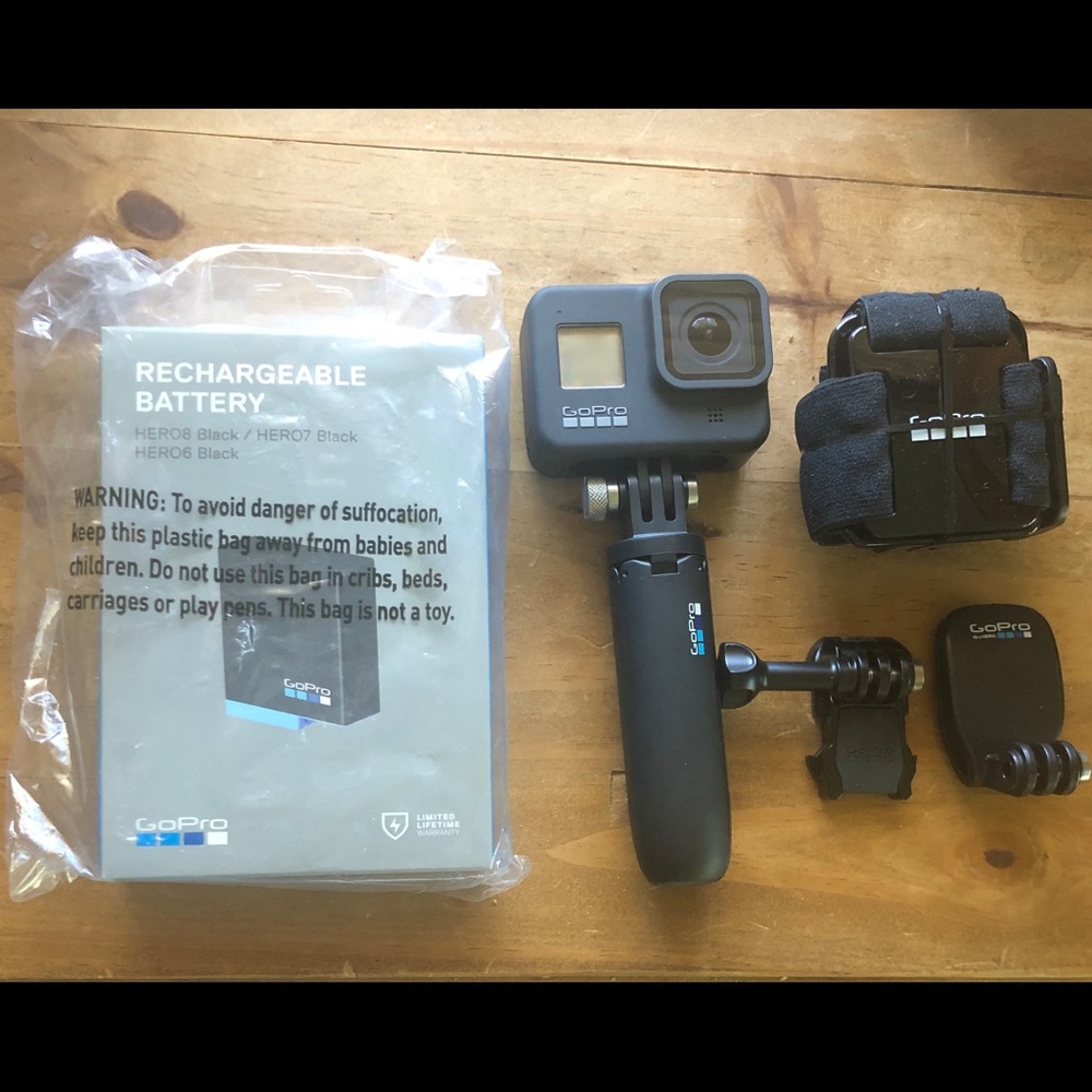 New Never Used GoPro Hero8 Black Bundle